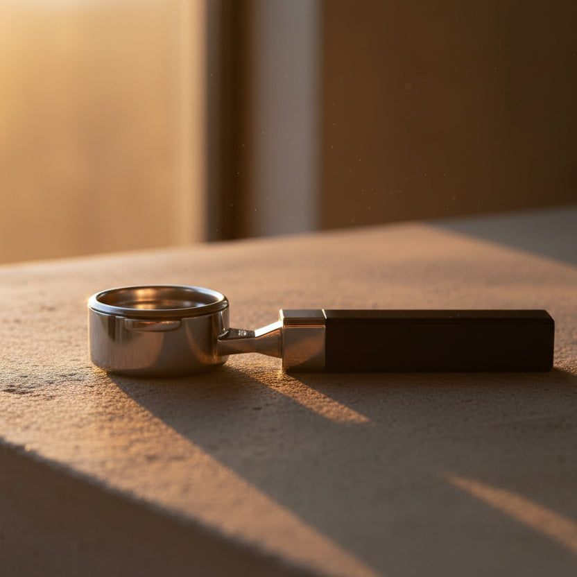 58mm Bottomless Portafilter – Flat Base (E61 Compatible)