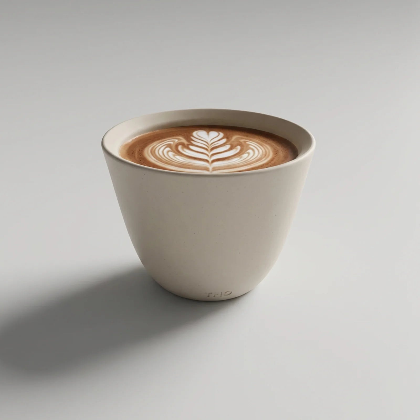 T+O Porcelain Coffee Cup - Handmade In Montreal