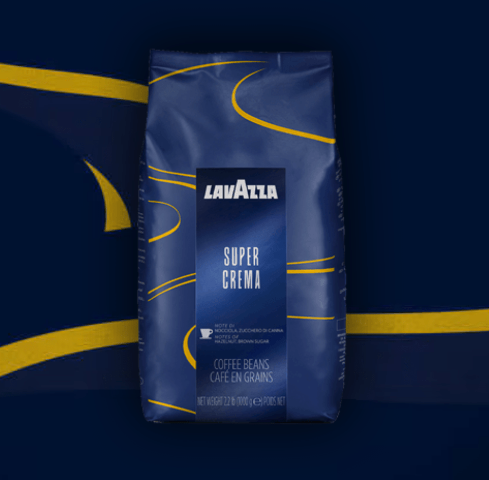 SUPER CREMA - Coffee beans medium light roast - Whole Bean Espresso - Lavazza - Café Liégeois Canada Inc.