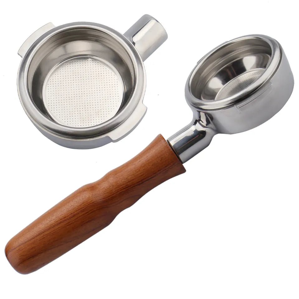 Wood Bottomless portafilter 58mm - Café Liégeois