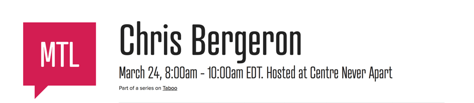 Café Liégeois at CreativeMornings this March 24th #CMtaboo - Café Liégeois Canada Inc.