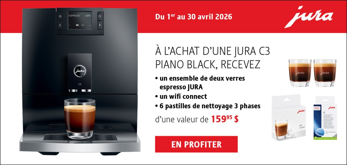 Jura - C3 espresso machine - Café Liégeois Canada Inc.