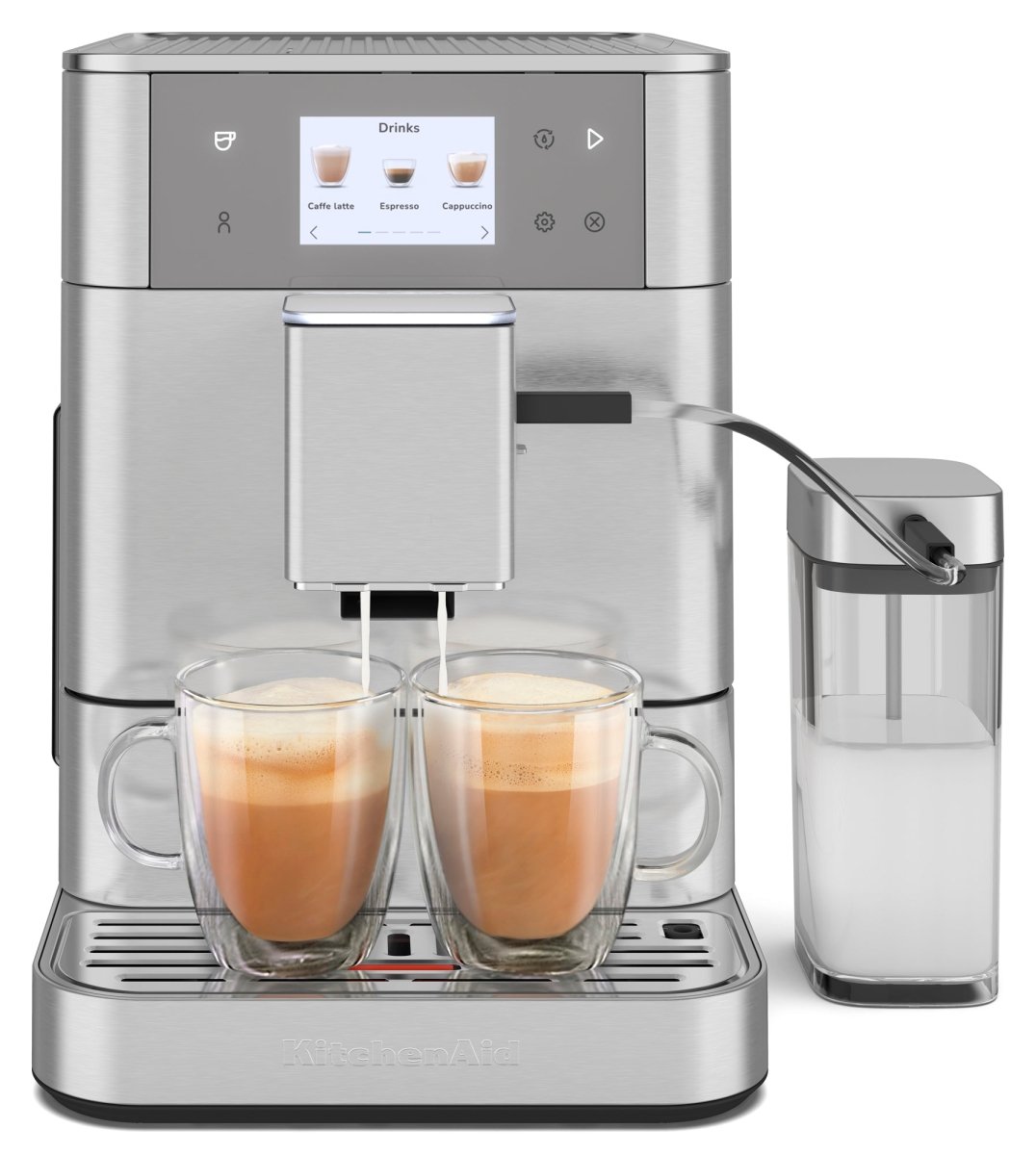 KitchenAid - Fully Automatic Espresso Machine w/ Milk Container - KF7 - Café Liégeois